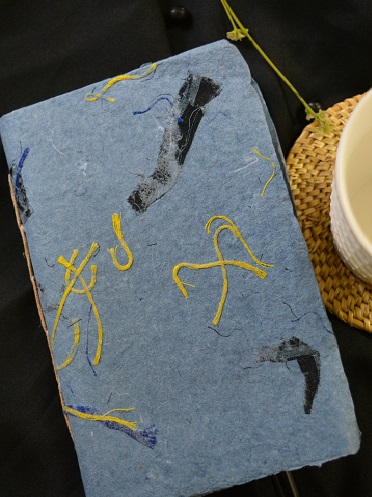 Handmade Blue Thread Embed series Notebook